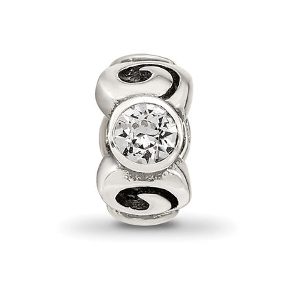 Sterlingsilber Reflections April Preciosa Kristall Geburtsstein Perle