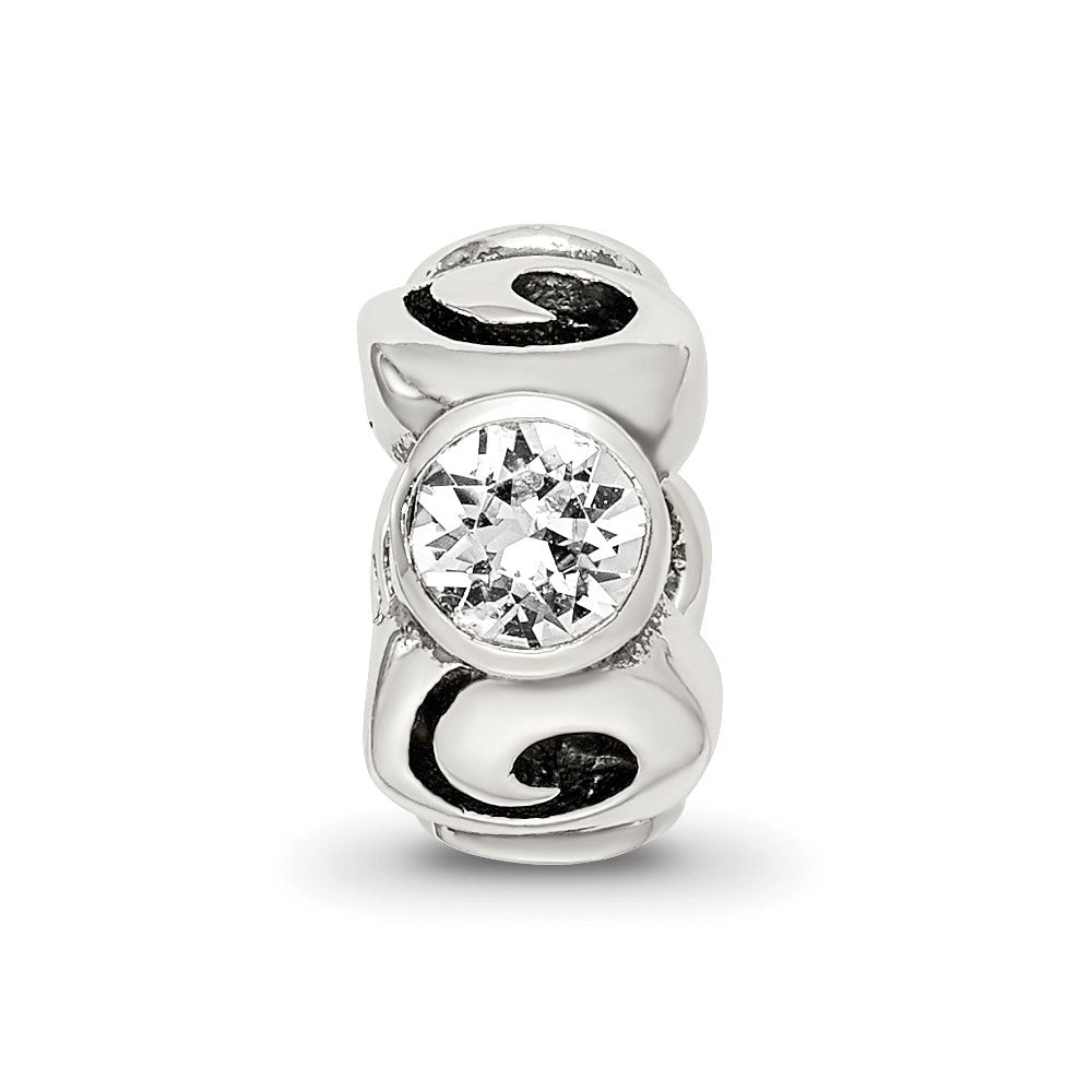 Sterlingsilber Reflections April Preciosa Kristall Geburtsstein Perle