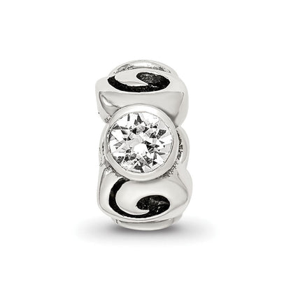 Sterlingsilber Reflections April Preciosa Kristall Geburtsstein Perle