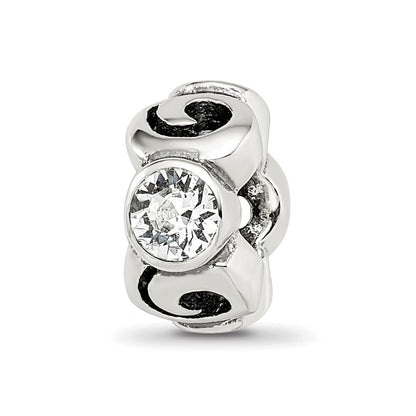 Sterlingsilber Reflections April Preciosa Kristall Geburtsstein Perle