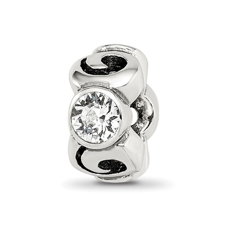 Sterlingsilber Reflections April Preciosa Kristall Geburtsstein Perle