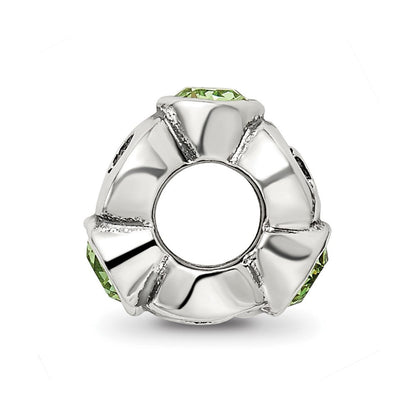 Sterlingsilber Reflections August Grün Preciosa Kristall Geburtsstein Perle