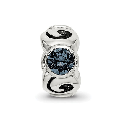Sterlingsilber Reflections December Blau Preciosa Kristall Perle