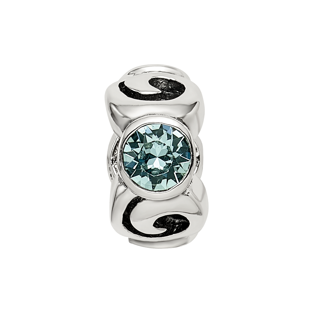 Sterlingsilber Reflections December Blau Preciosa Kristall Perle