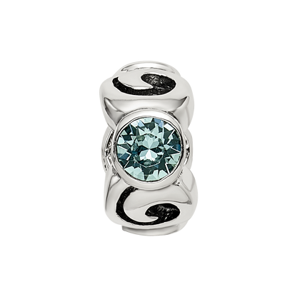 Sterlingsilber Reflections December Blau Preciosa Kristall Perle
