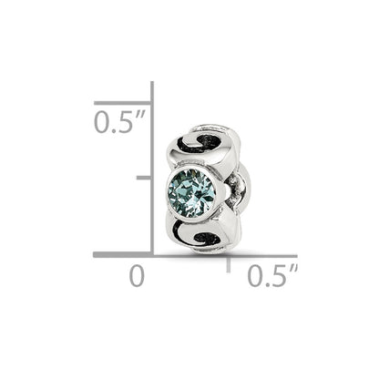 Sterlingsilber Reflections December Blau Preciosa Kristall Perle