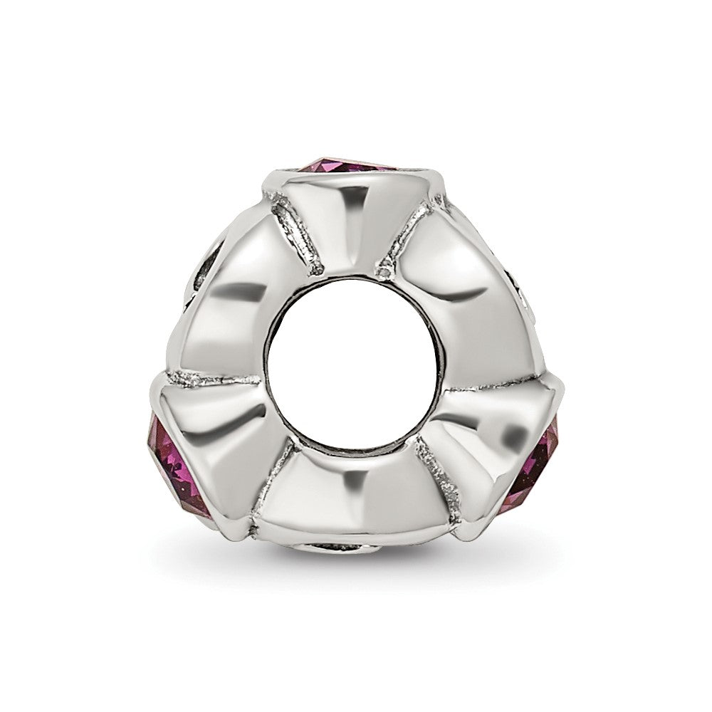Sterlingsilber Reflections Feb Lila Preciosa Kristall Geburtsstein Perle