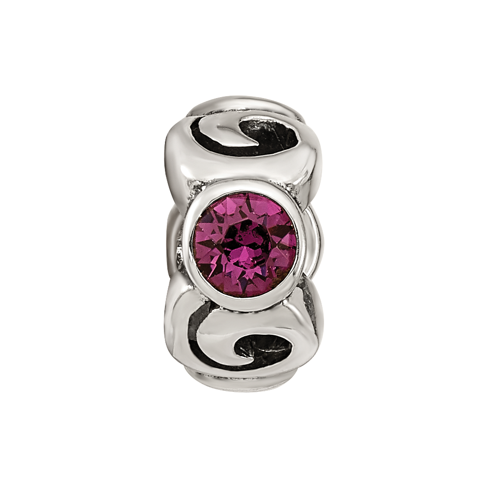 Sterlingsilber Reflections Feb Lila Preciosa Kristall Geburtsstein Perle