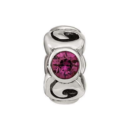 Sterlingsilber Reflections Feb Lila Preciosa Kristall Geburtsstein Perle