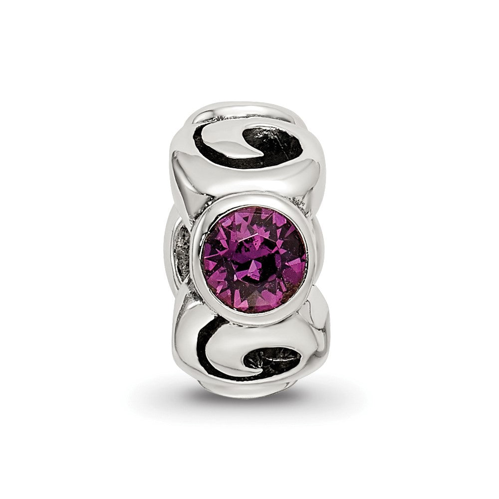 Sterlingsilber Reflections Feb Lila Preciosa Kristall Geburtsstein Perle