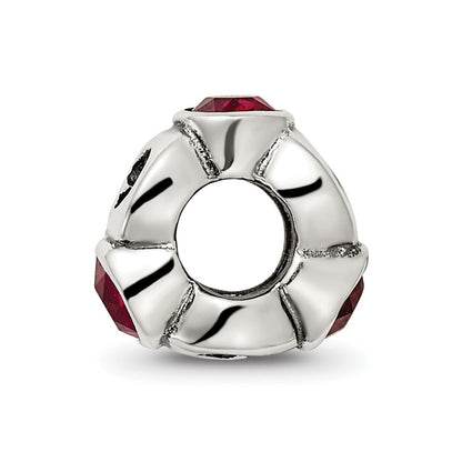 Sterlingsilber Reflections January Rot Preciosa Kristall Geburtsstein Perle