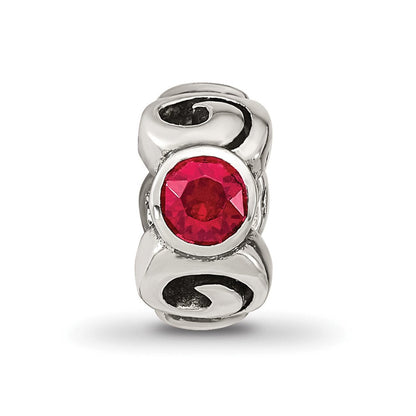 Sterlingsilber Reflections January Rot Preciosa Kristall Geburtsstein Perle
