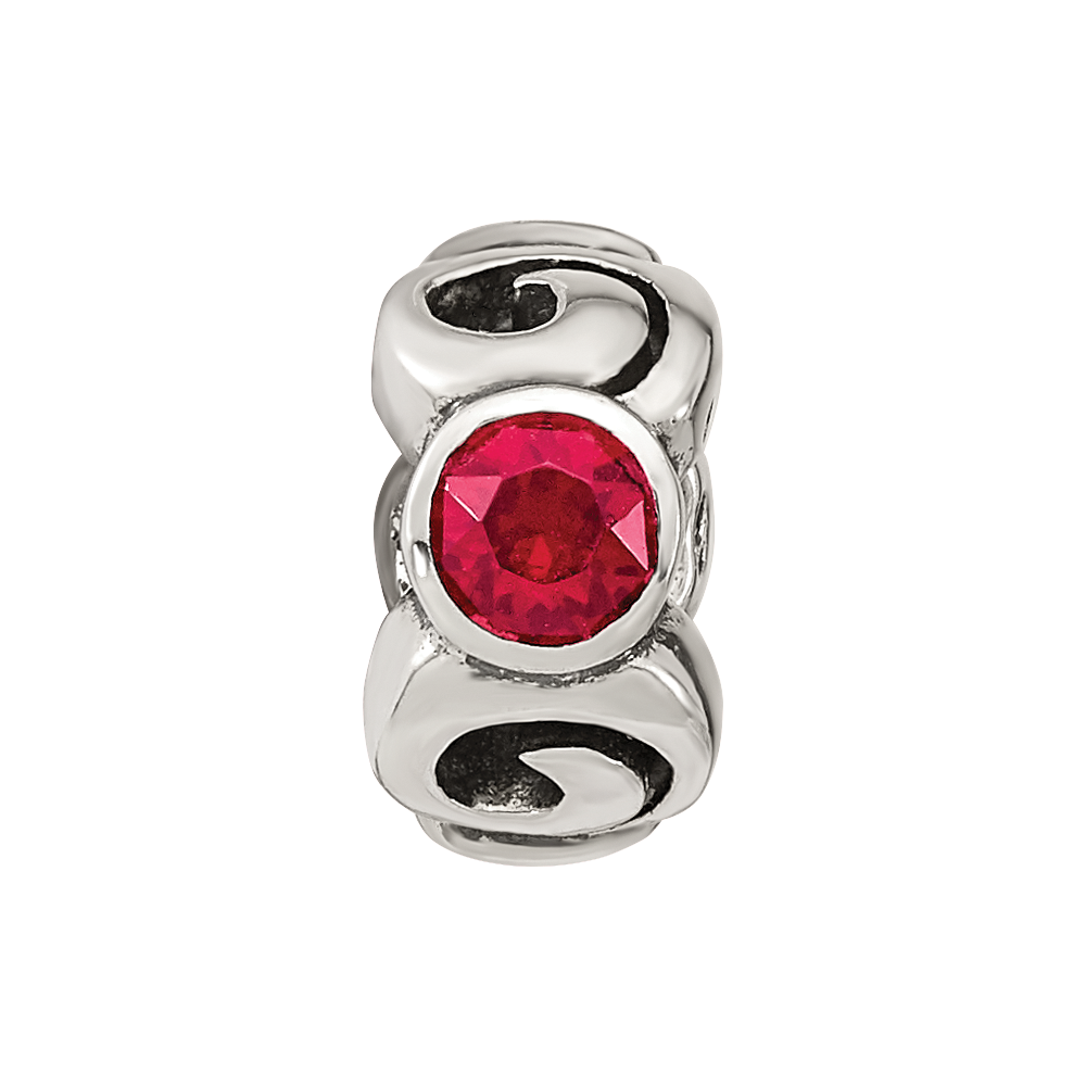Sterlingsilber Reflections January Rot Preciosa Kristall Geburtsstein Perle