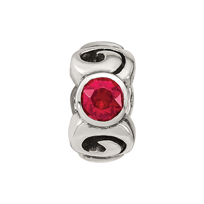 Sterlingsilber Reflections January Rot Preciosa Kristall Geburtsstein Perle