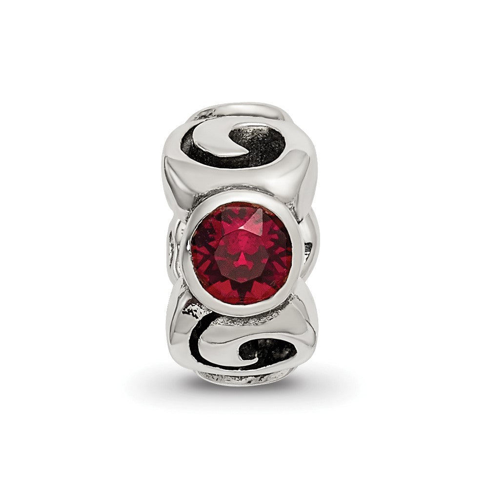 Sterlingsilber Reflections January Rot Preciosa Kristall Geburtsstein Perle