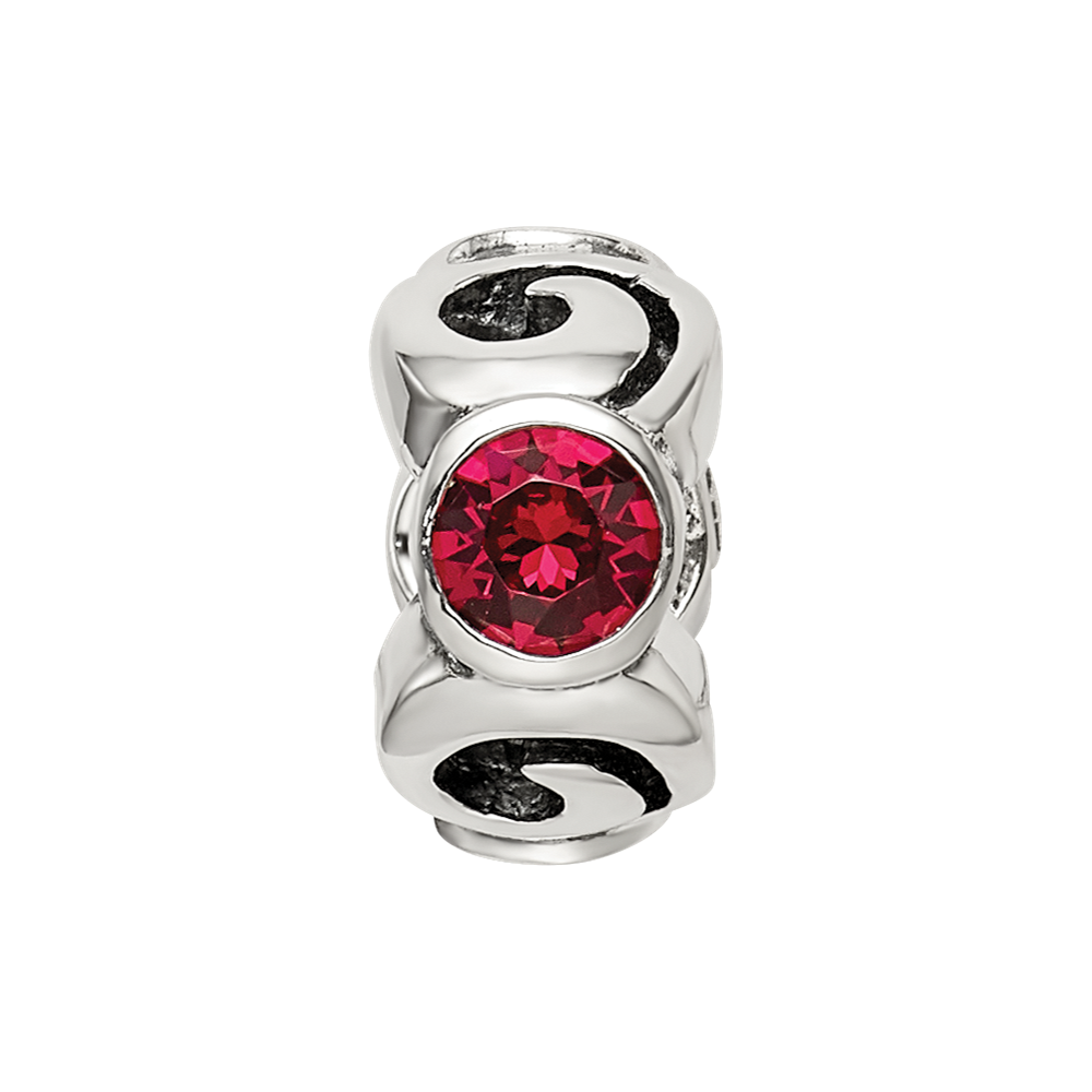 Sterlingsilber Reflections July Rot Preciosa Kristall Geburtsstein Perle