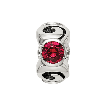 Sterlingsilber Reflections July Rot Preciosa Kristall Geburtsstein Perle