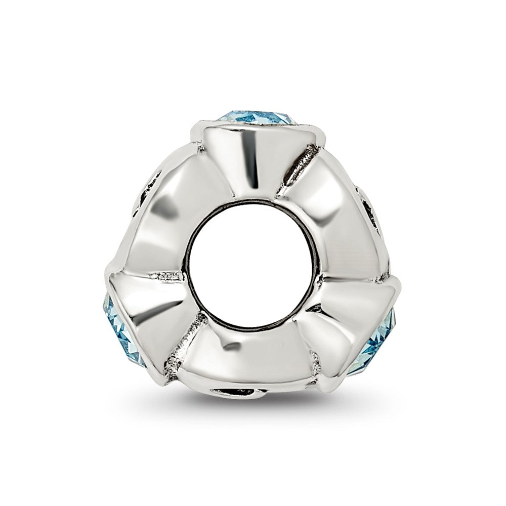 Sterlingsilber Reflections March Lt Blau Preciosa Kristall Geburtsstein Perle
