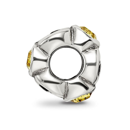 Sterlingsilber Reflections Novem Gelb Preciosa Kristall Geburtsstein Perle