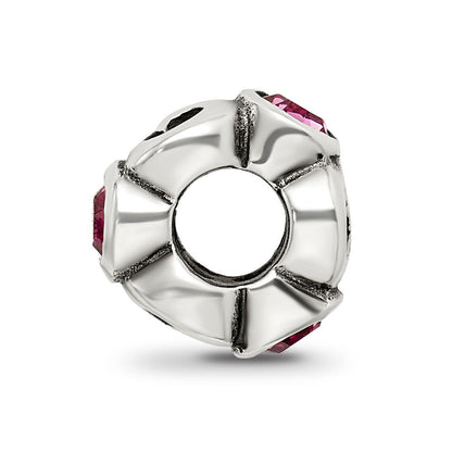 Sterlingsilber Reflections October Rosa Preciosa Kristall Geburtsstein Perle