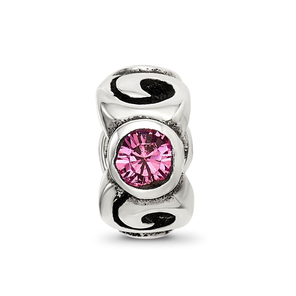 Sterlingsilber Reflections October Rosa Preciosa Kristall Geburtsstein Perle