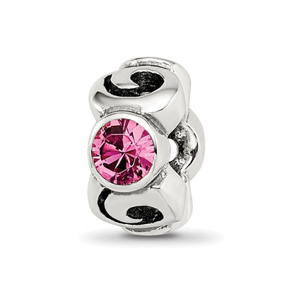 Sterlingsilber Reflections October Rosa Preciosa Kristall Geburtsstein Perle