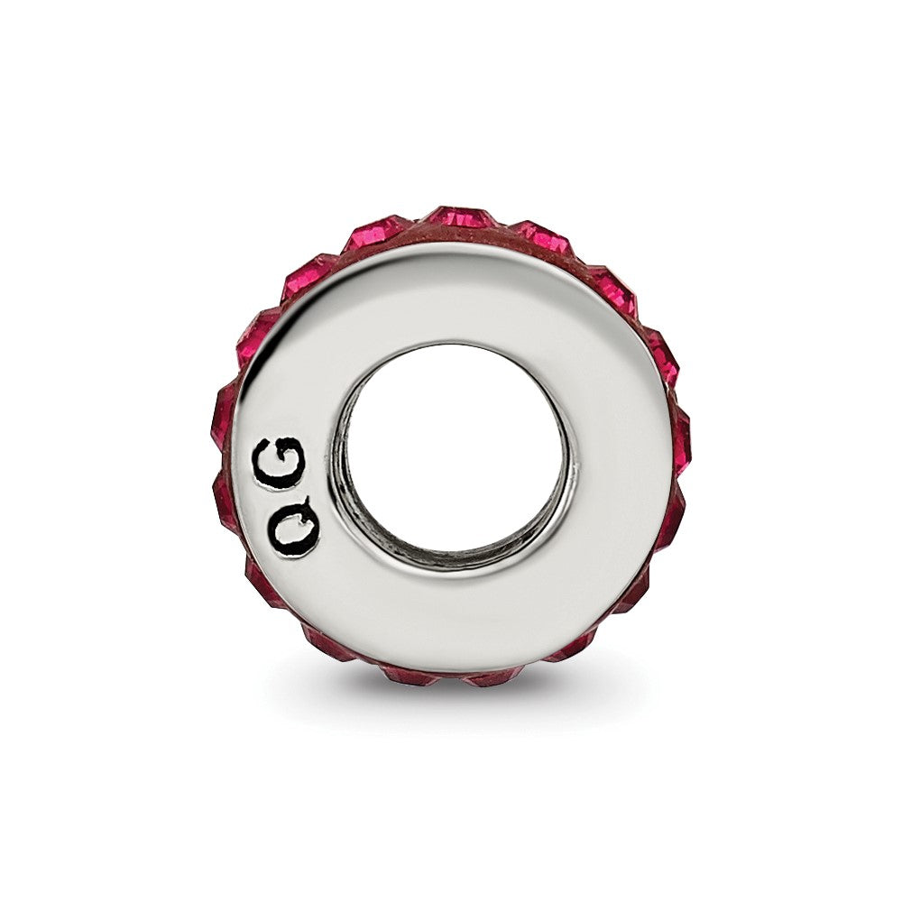 Sterlingsilber Reflections July Einfach Reihe Rot Preciosa Kristall Perle