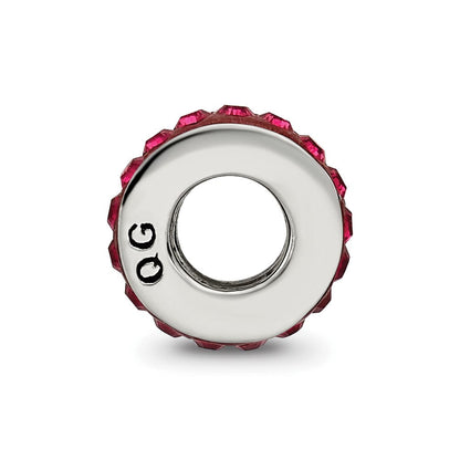Sterlingsilber Reflections July Einfach Reihe Rot Preciosa Kristall Perle