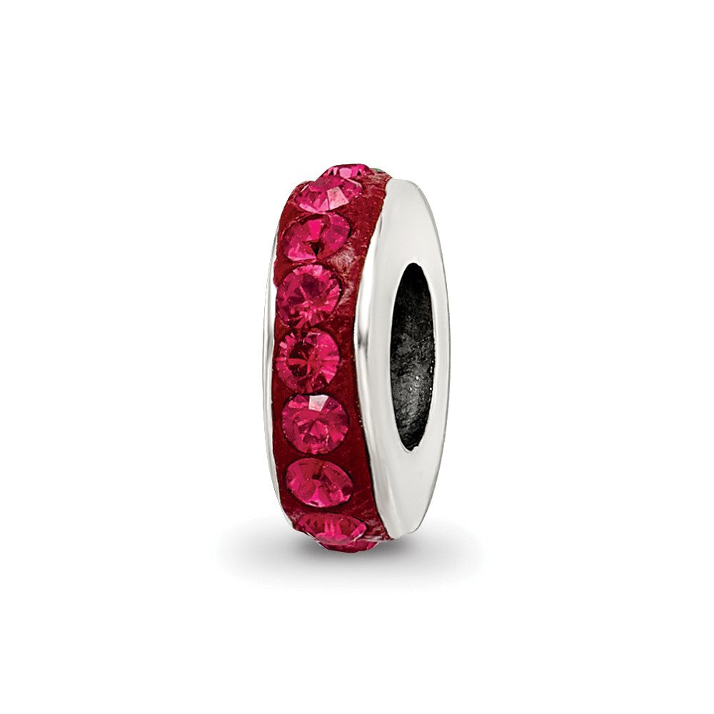Sterlingsilber Reflections July Einfach Reihe Rot Preciosa Kristall Perle