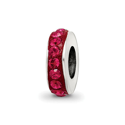 Sterlingsilber Reflections July Einfach Reihe Rot Preciosa Kristall Perle