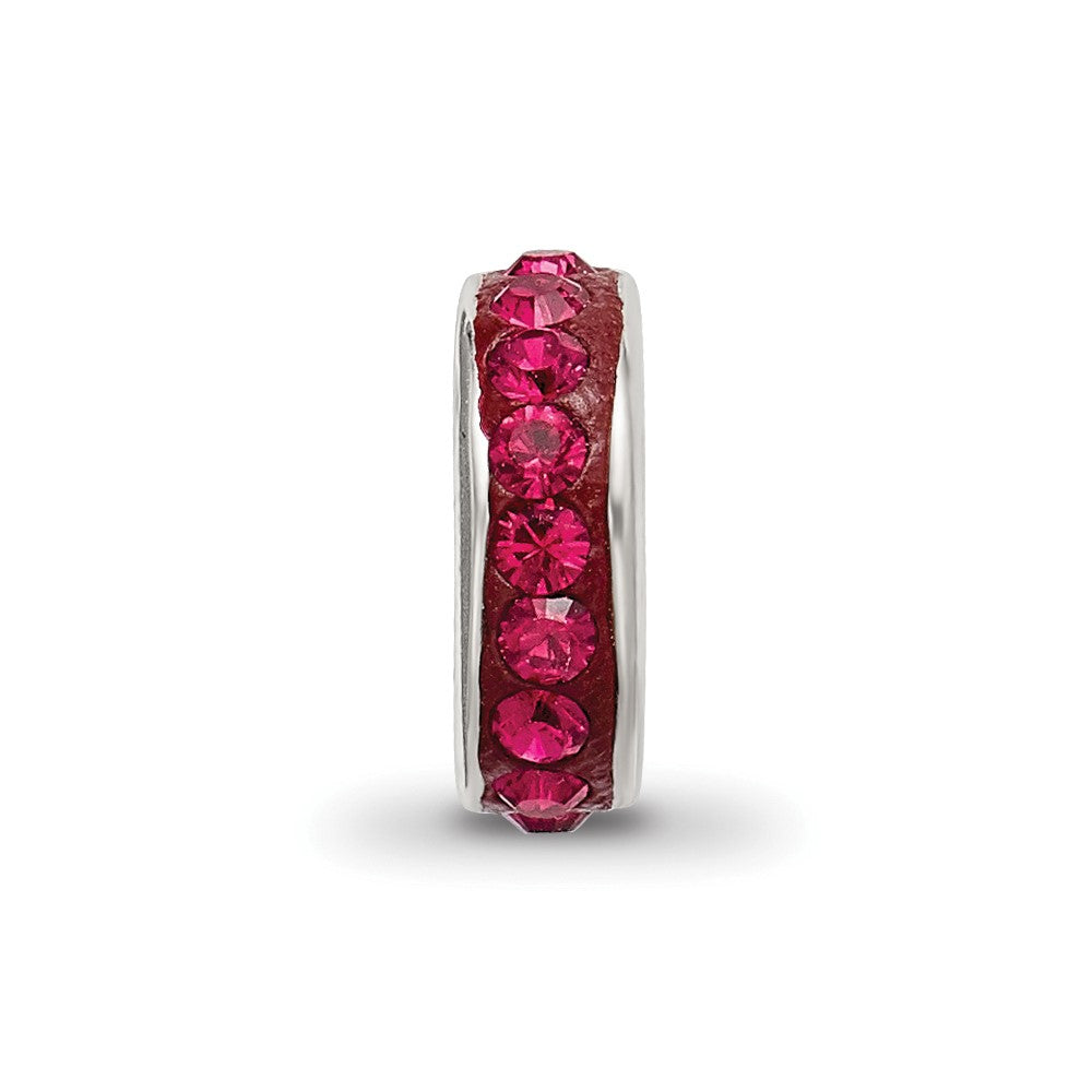 Sterlingsilber Reflections July Einfach Reihe Rot Preciosa Kristall Perle