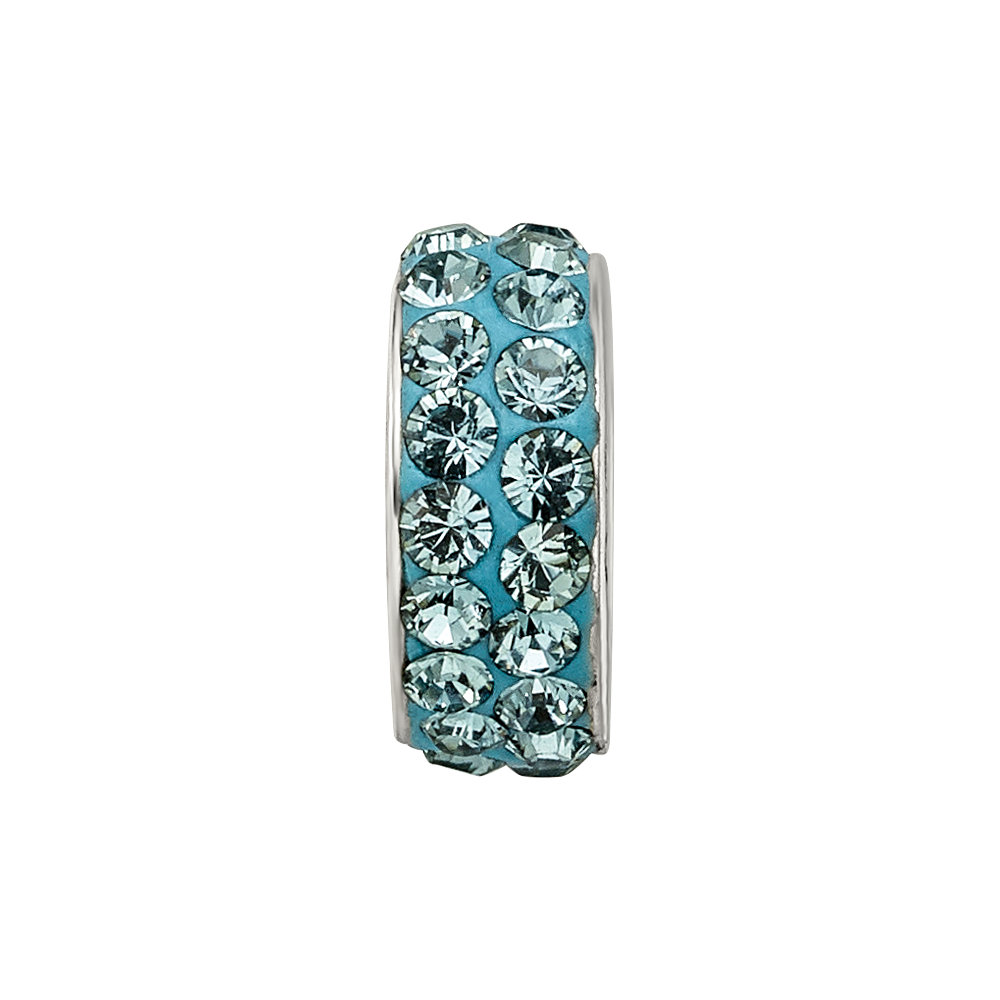 Sterlingsilber Reflections Dec Doppelt Reihe Preciosa Kristall Perle