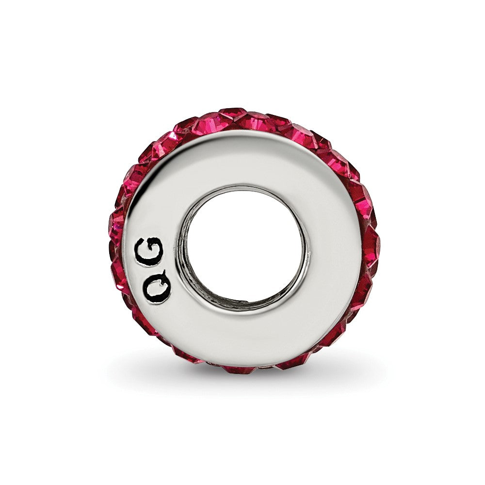 Sterlingsilber Reflections July Doppelt Reihe Rot Preciosa Kristall Perle