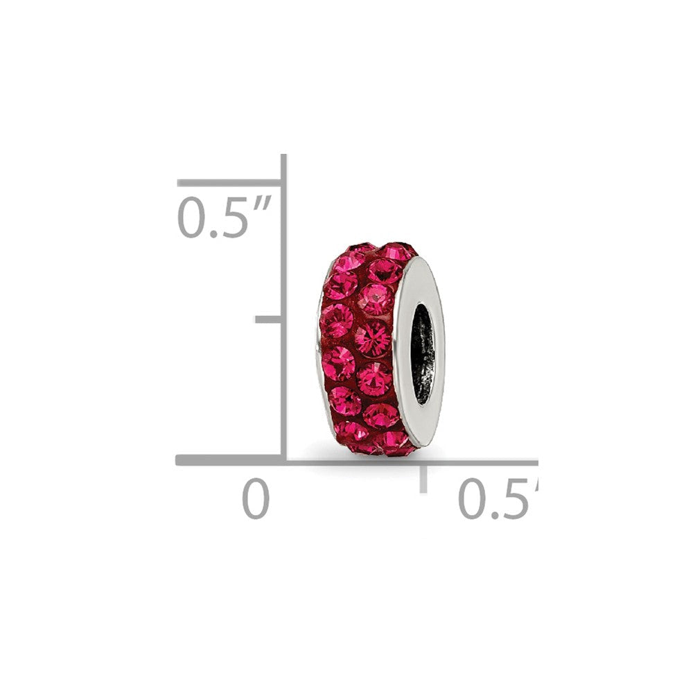 Sterlingsilber Reflections July Doppelt Reihe Rot Preciosa Kristall Perle