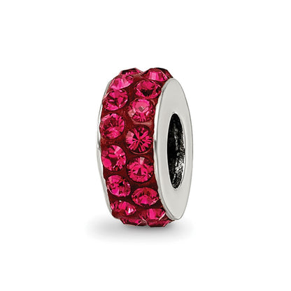 Sterlingsilber Reflections July Doppelt Reihe Rot Preciosa Kristall Perle