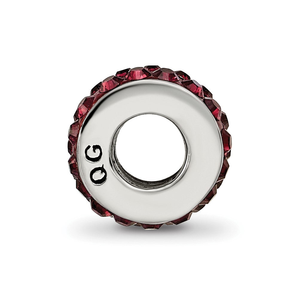 Sterlingsilber Reflections June Doppelt Reihe Rot Preciosa Kristall Perle