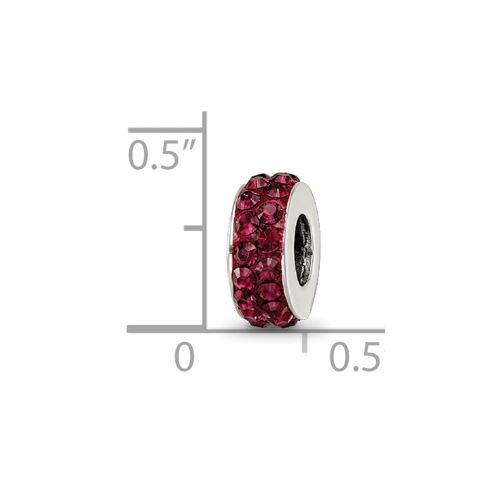 Sterlingsilber Reflections June Doppelt Reihe Rot Preciosa Kristall Perle