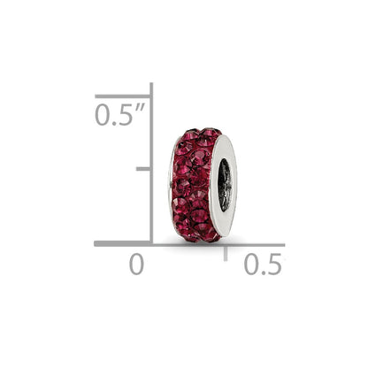 Sterlingsilber Reflections June Doppelt Reihe Rot Preciosa Kristall Perle