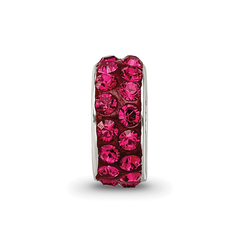 Sterlingsilber Reflections July Doppelt Reihe Rot Preciosa Kristall Perle
