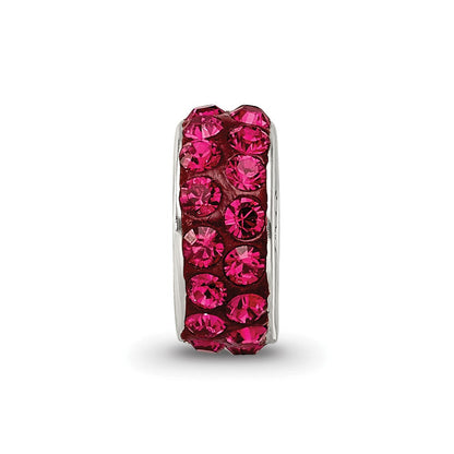 Sterlingsilber Reflections July Doppelt Reihe Rot Preciosa Kristall Perle