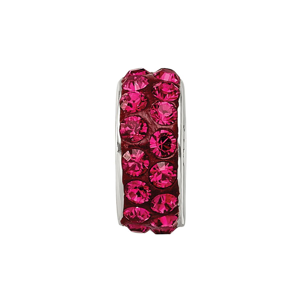 Sterlingsilber Reflections July Doppelt Reihe Rot Preciosa Kristall Perle