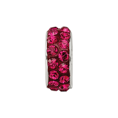 Sterlingsilber Reflections July Doppelt Reihe Rot Preciosa Kristall Perle