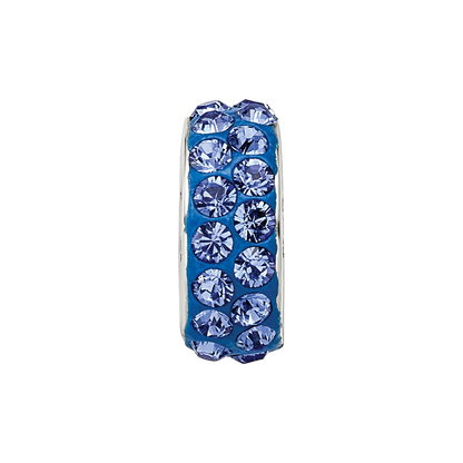 Sterlingsilber Reflections Sept Doppelt Reihe Preciosa Kristall Perle