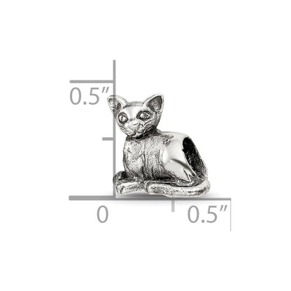 Sterlingsilber Reflections Sphinx Katze Perle