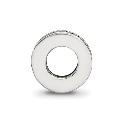 Sterlingsilber Reflections Notched Spacer Perle