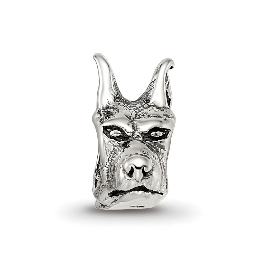 Sterlingsilber Reflections Doberman Pinscher Kopf Perle
