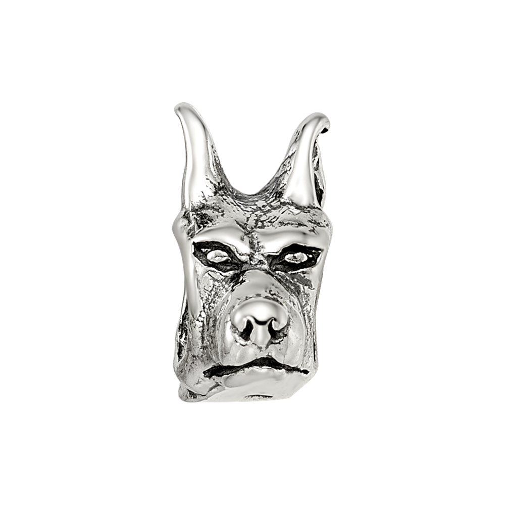 Sterlingsilber Reflections Doberman Pinscher Kopf Perle