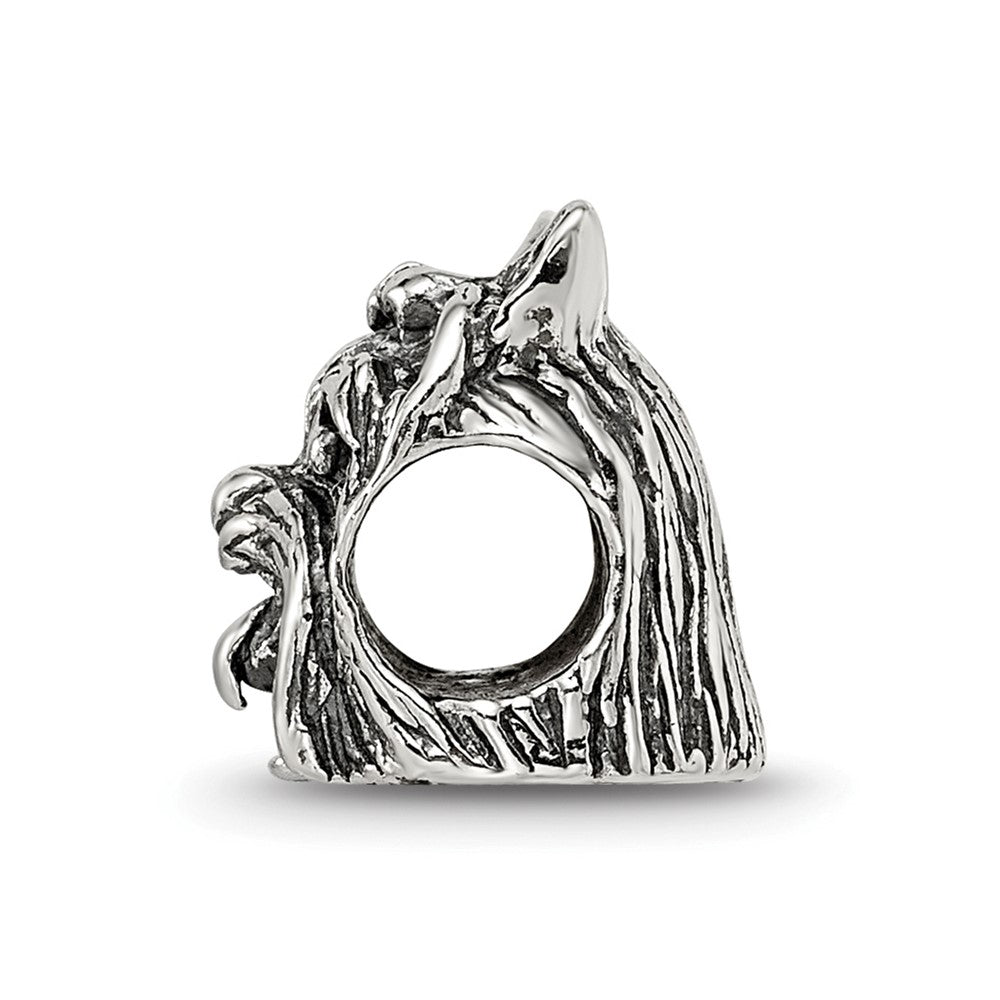 Sterlingsilber Reflections Yorkshire Terrier Kopf Perle