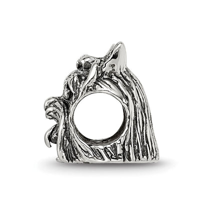 Sterlingsilber Reflections Yorkshire Terrier Kopf Perle