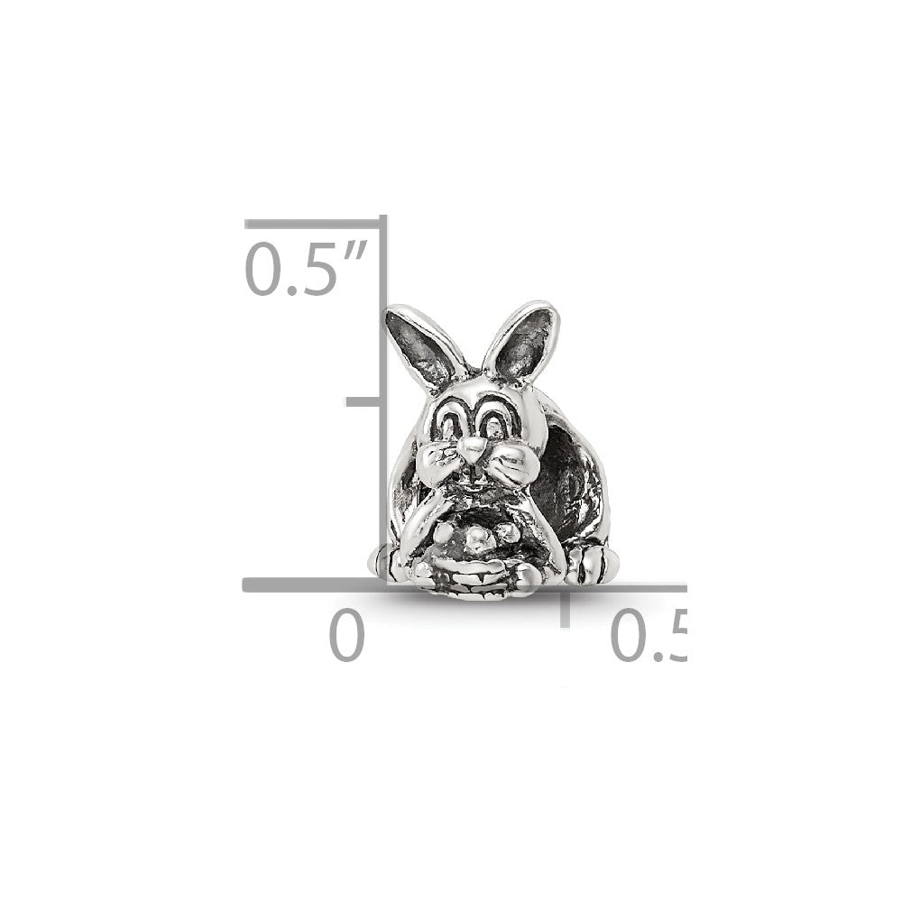 Sterlingsilber Reflections Bunny mit Korb Perle